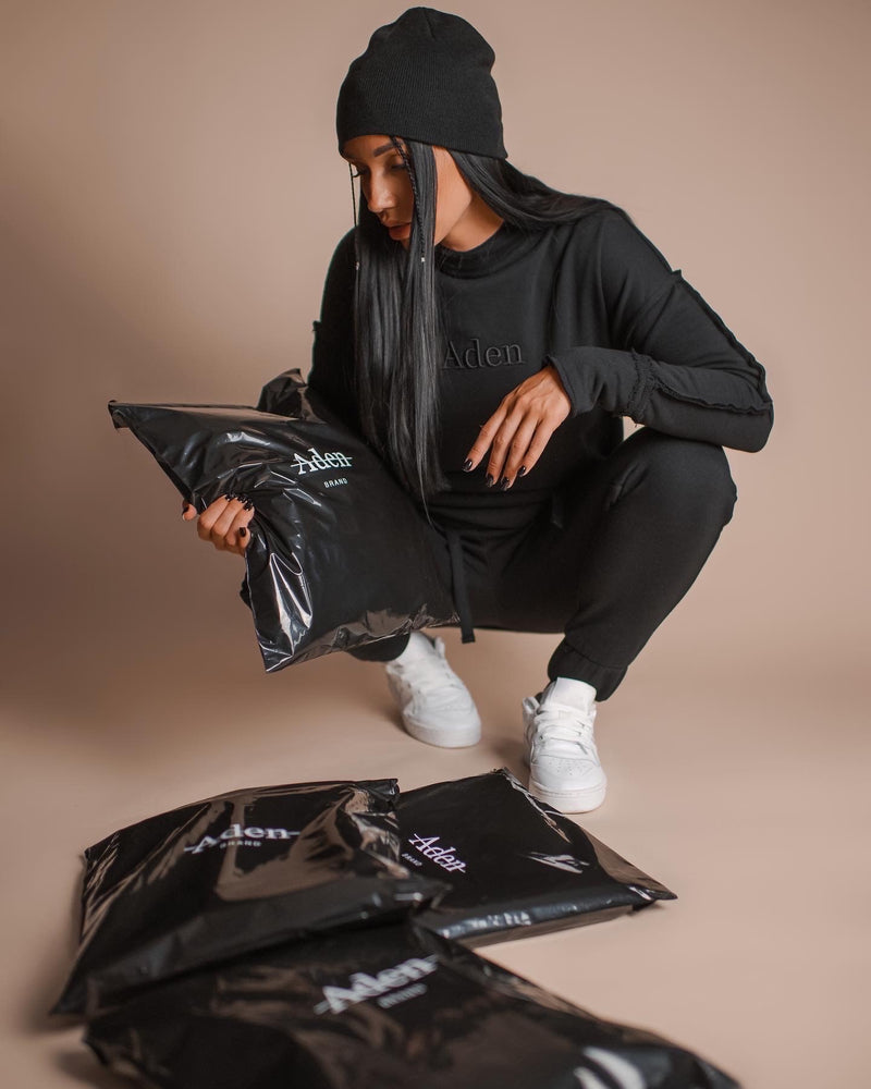 Black Hoodie Tracksuit 