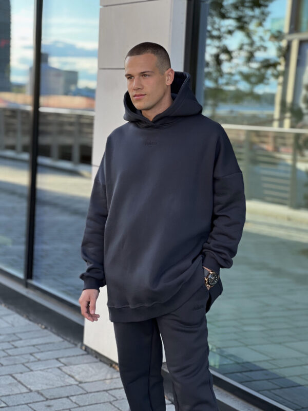 Baggy graphite suit